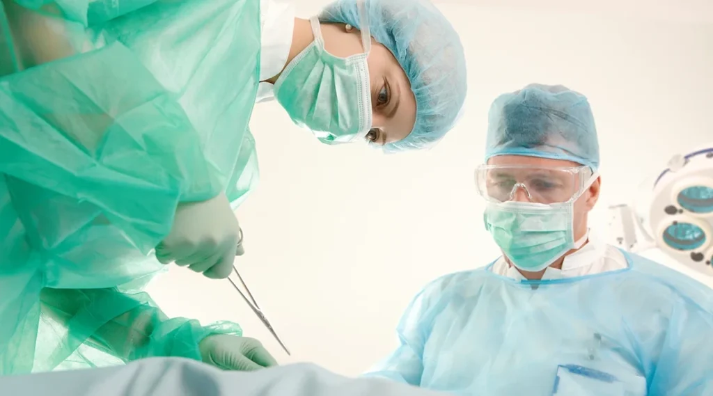 Surgical Pain Management- Surgical team operating